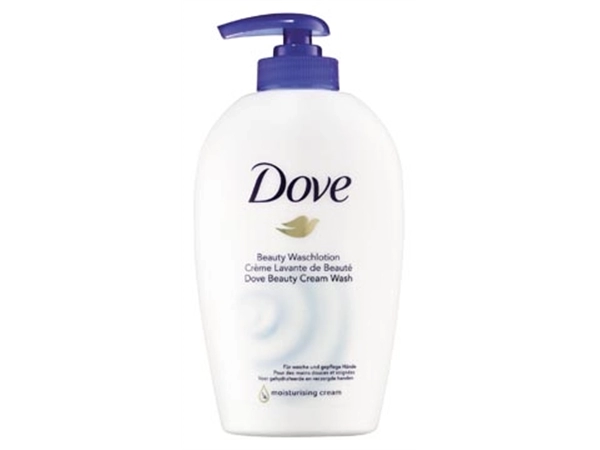 Een Dove handzeep, flacon van 250 ml koop je bij Muys Kantoor & Kado