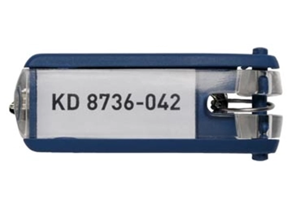 Een Durable sleutelhanger Key Clip, blauw, pak van 6 stuks koop je bij Muys Kantoor & Kado