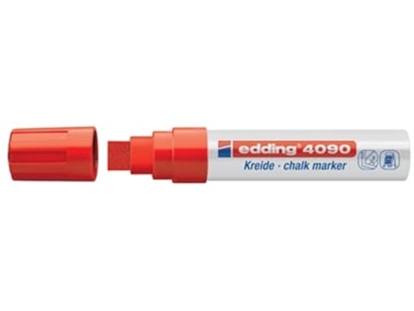 Een Edding Krijtmarker e-4090 rood koop je bij Muys Kantoor & Kado