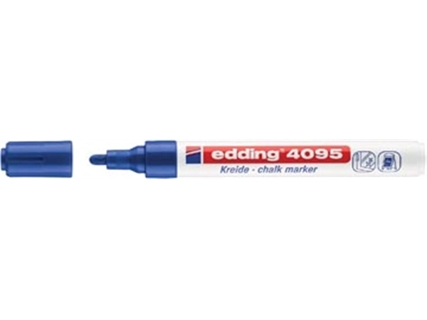 Een Edding Krijtmarker e-4095 blauw koop je bij Muys Kantoor & Kado