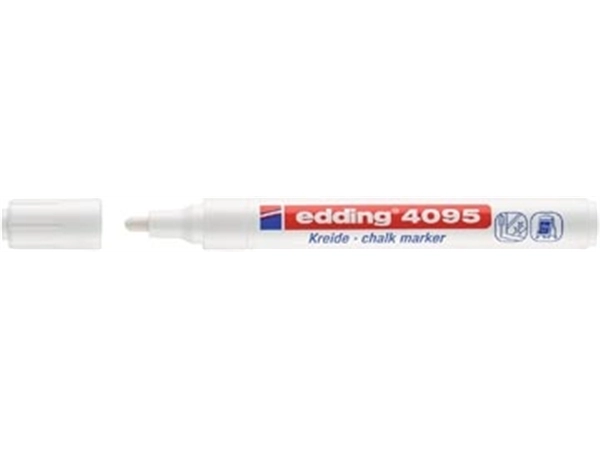 Een Edding Krijtmarker e-4095 wit koop je bij Muys Kantoor & Kado