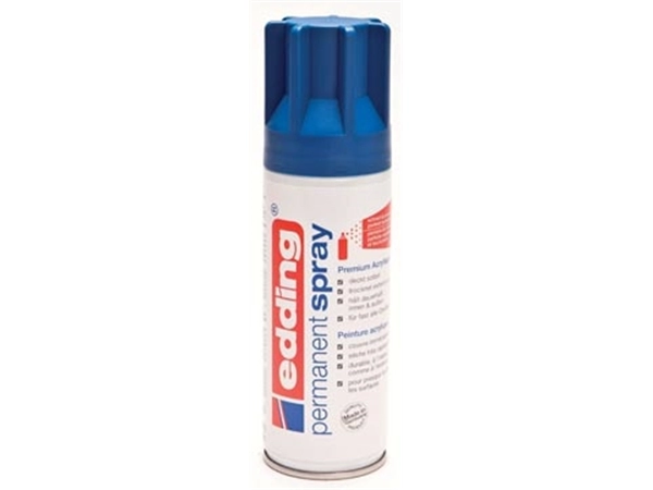 Een Edding Permanent Spray 5200, 200 ml, gentiaanblauw mat koop je bij Muys Kantoor & Kado