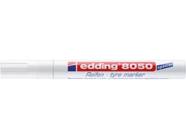 Een Edding bandenmarker e-8050, wit koop je bij Muys Kantoor & Kado