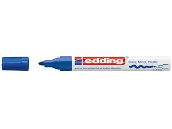 Een Edding glanslakmarker e-750 CR blauw koop je bij Muys Kantoor & Kado