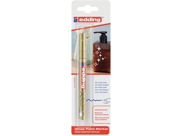 Een Edding paintmarker e-751 Professional goud, op blister koop je bij Muys Kantoor & Kado