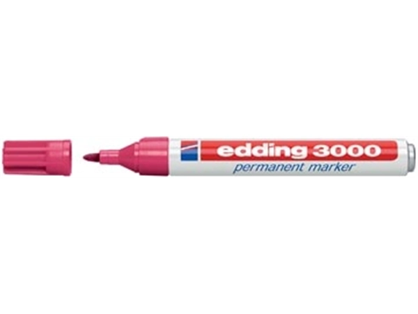 Een Edding permanent marker 3000 karmijn koop je bij Muys Kantoor & Kado