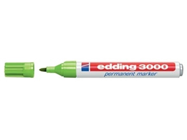 Een Edding permanent marker 3000 lichtgroen koop je bij Muys Kantoor & Kado