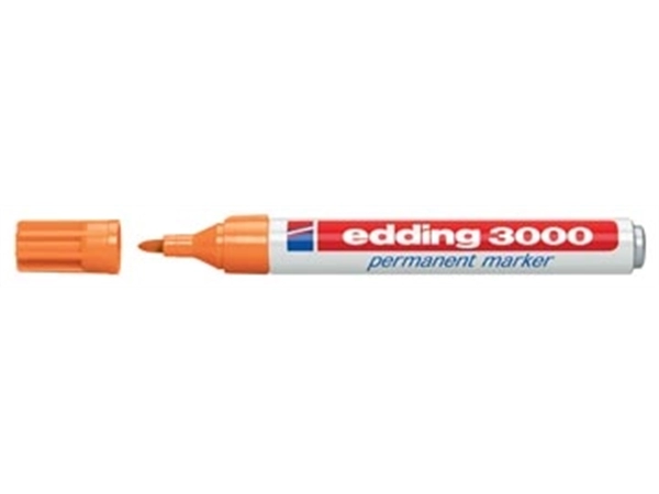 Een Edding permanent marker 3000 oranje koop je bij Muys Kantoor & Kado