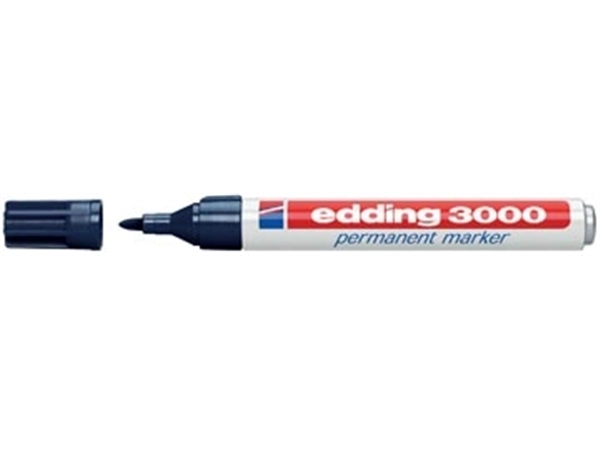 Een Edding permanent marker 3000 staalblauw koop je bij Muys Kantoor & Kado