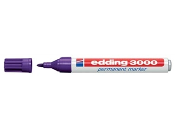 Een Edding permanent marker 3000 violet koop je bij Muys Kantoor & Kado