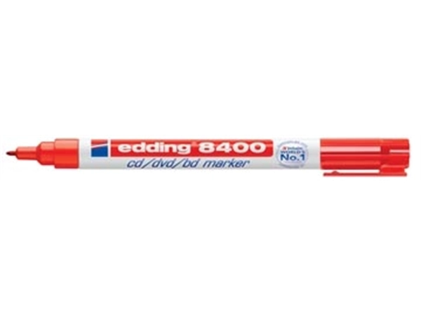 Een Edding permanent marker voor CD/DVD/BD e-8400 rood koop je bij Muys Kantoor & Kado