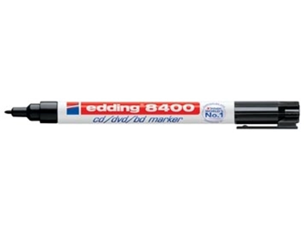 Een Edding permanent marker voor CD/DVD/BD e-8400 zwart koop je bij Muys Kantoor & Kado