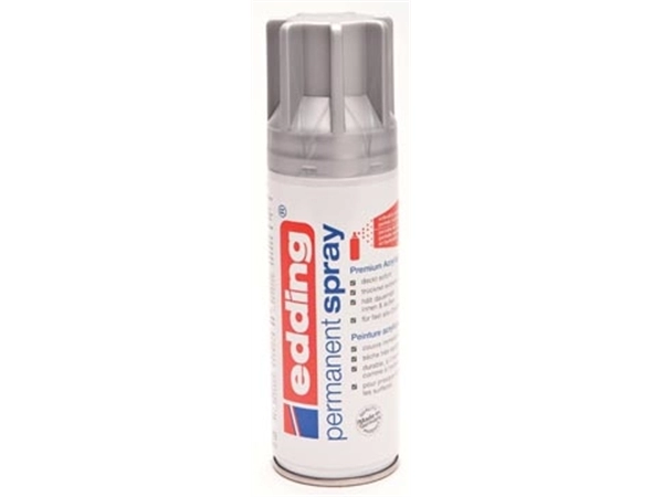 Een Edding permanent spray 5200, 200 ml, zilver mat koop je bij Muys Kantoor & Kado