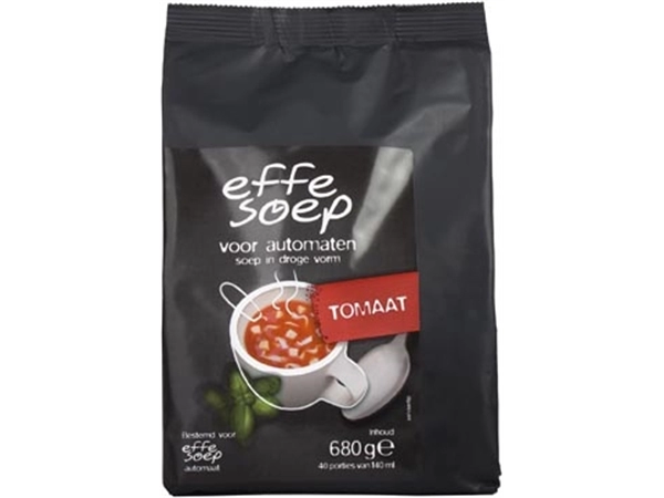 Een Effe Soep vending, tomaat, 140 ml, zak van 40 porties koop je bij Muys Kantoor & Kado