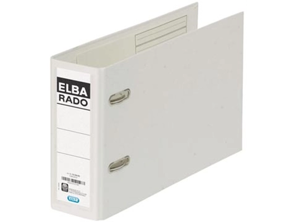 Een Elba Rado Plast ordner voor ft A5 dwars, wit, rug van 7,5 cm koop je bij Muys Kantoor & Kado