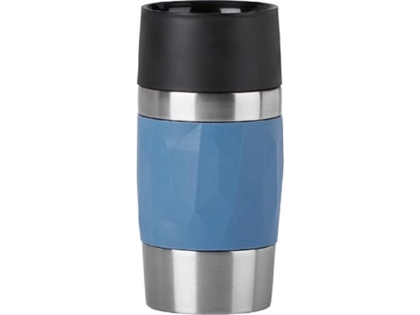 Een Emsa Travel Mug Compact thermosbeker, 0,3 l, blauw koop je bij Muys Kantoor & Kado