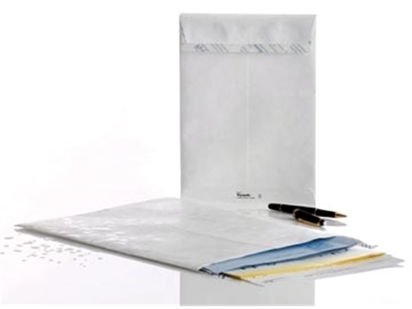 Een Enveloppen Tyvek ft 229 x 324 mm (C4), doos van 100 stuks koop je bij Muys Kantoor & Kado