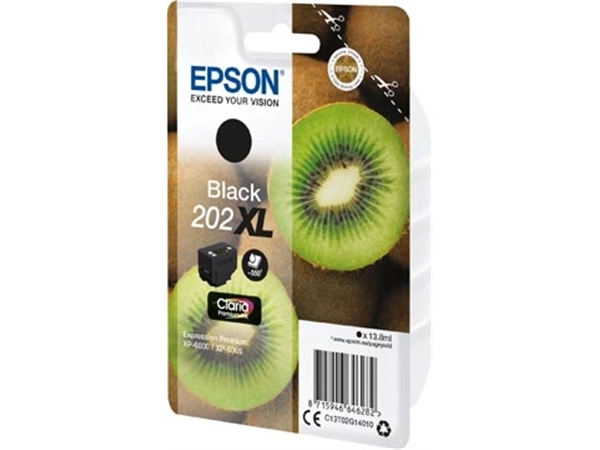 Een Epson inktcartridge 202XL, 550 pagina's, OEM C13T02G14010, zwart koop je bij Muys Kantoor & Kado