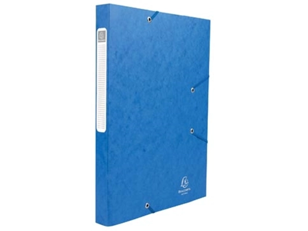 Een Exacompta Elastobox Cartobox rug van 2,5 cm, blauw, 5/10e kwaliteit koop je bij Muys Kantoor & Kado