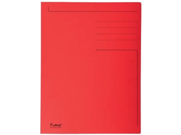 Een Exacompta dossiermap Foldyne ft 24 x 32 cm (voor ft A4), rood, doos van 50 stuks koop je bij Muys Kantoor & Kado