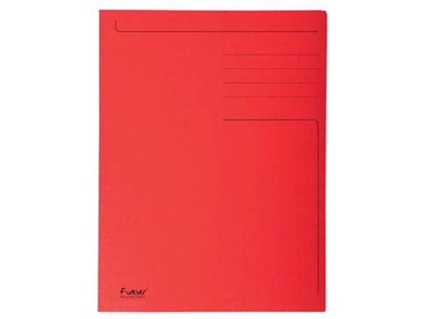 Een Exacompta dossiermap Foldyne ft 24 x 35 cm (voor ft folio), rood, pak van 50 stuks koop je bij Muys Kantoor & Kado