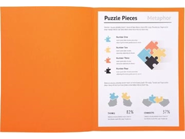 Een Exacompta dossiermap Super 180, voor ft A4, pak van 100 stuks, oranje koop je bij Muys Kantoor & Kado