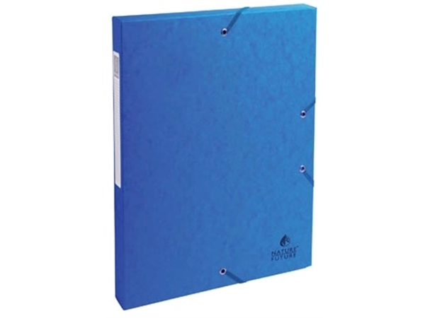 Een Exacompta elastobox Exabox blauw, rug van 2,5 cm koop je bij Muys Kantoor & Kado