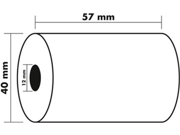 Een Exacompta rolletjes bank en betaalkaartterminal 57x40x12x18, 1 thermische laag 55g zonder bpa koop je bij Muys Kantoor & Kado