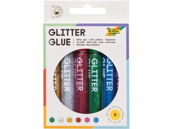 Een Folia glitterlijm koop je bij Muys Kantoor & Kado