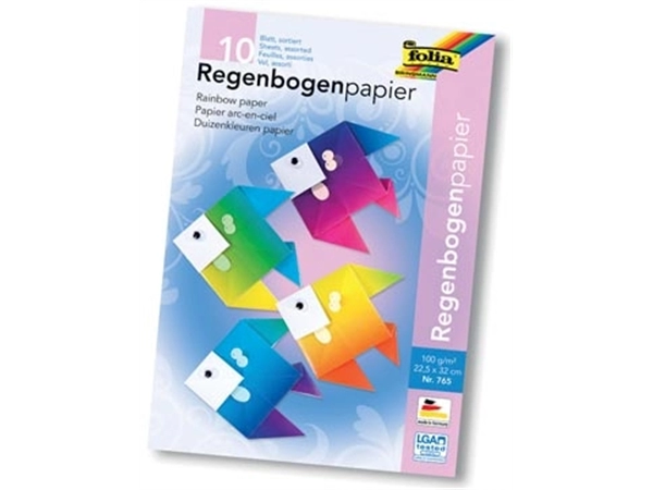 Een Folia regenboogpapier koop je bij Muys Kantoor & Kado