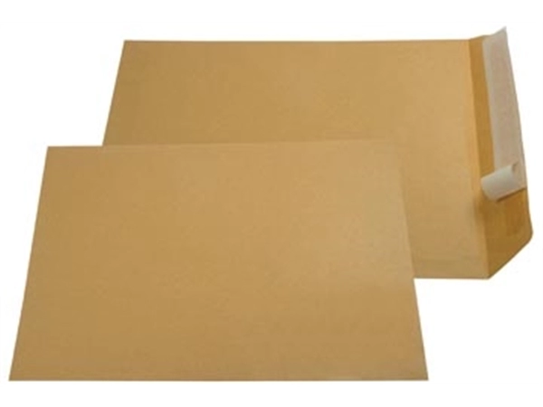 Een Gallery enveloppen ft 230 x 310 mm, stripsluiting, bruine kraft, doos van 250 stuks koop je bij Muys Kantoor & Kado