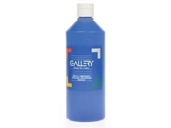 Een Gallery plakkaatverf, flacon van 500 ml, donkerblauw koop je bij Muys Kantoor & Kado