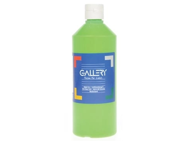 Een Gallery plakkaatverf, flacon van 500 ml, lichtgroen koop je bij Muys Kantoor & Kado