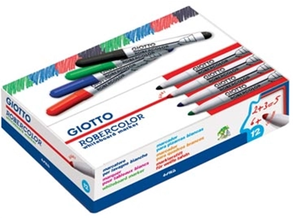 Een Giotto Robercolor whiteboardmarker maxi, ronde punt, rood koop je bij Muys Kantoor & Kado