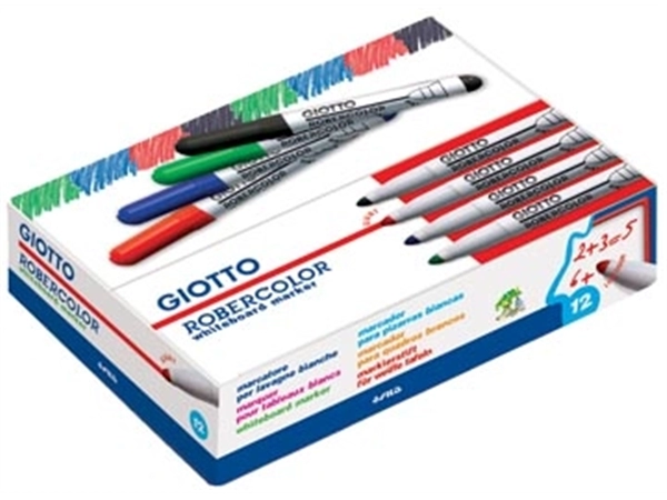 Een Giotto Robercolor whiteboardmarker maxi, ronde punt, zwart koop je bij Muys Kantoor & Kado