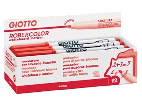 Een Giotto Robercolor whiteboardmarker, medium, ronde punt, rood koop je bij Muys Kantoor & Kado