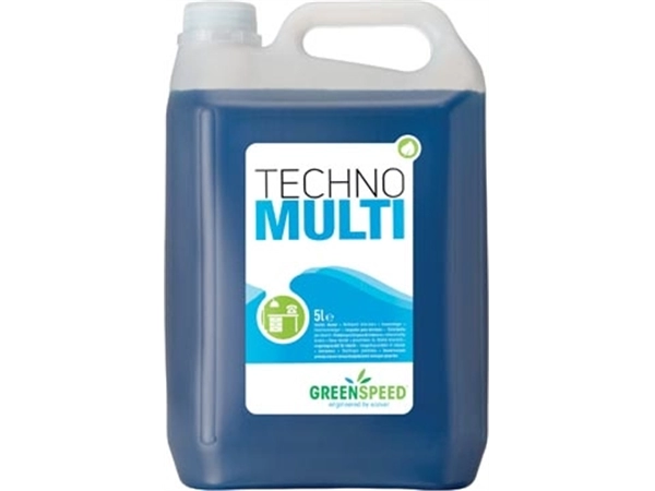 Een Greenspeed geconcentreerde allesreiniger Techno Multi, citrusgeur, flacon van 5 liter koop je bij Muys Kantoor & Kado