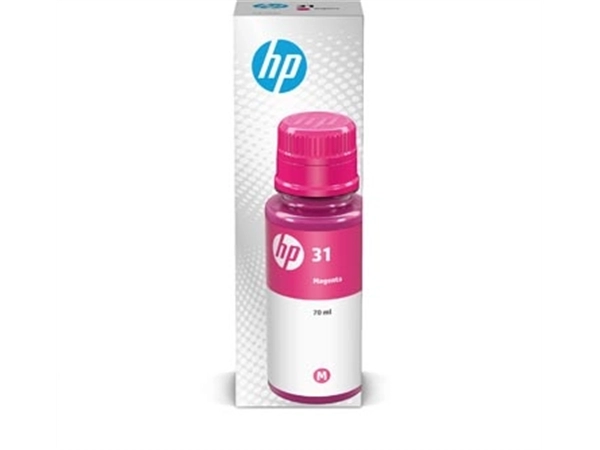 Een HP inktcartridge 31, 8.000 pagina's, OEM 1VU27AE, magenta koop je bij Muys Kantoor & Kado