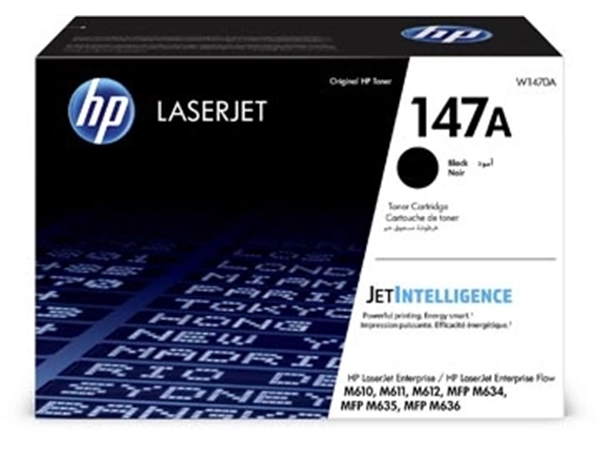 Een HP toner 147A, 10.500 pagina's, OEM W1470A, zwart koop je bij Muys Kantoor & Kado