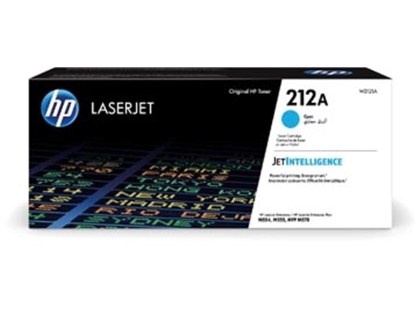 Een HP toner 212A, 4.500 pagina's, OEM W2121A, cyaan koop je bij Muys Kantoor & Kado