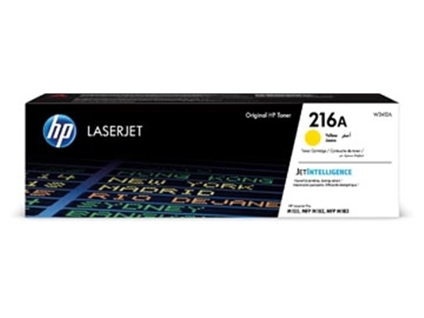 Een HP toner 216A, 850 pagina's, OEM W2412A, geel koop je bij Muys Kantoor & Kado