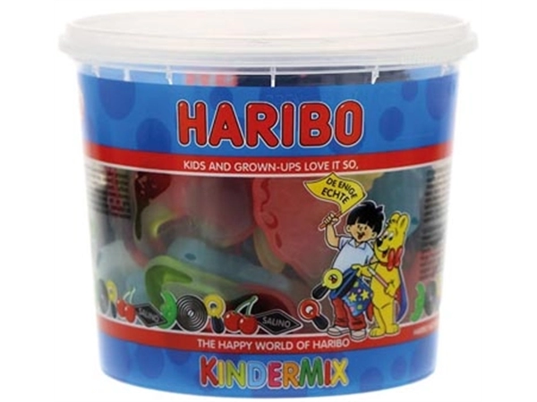 Een Haribo snoepgoed, emmer van 650 g, kindermix koop je bij Muys Kantoor & Kado