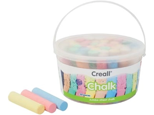 Een Havo stoepkrijt Chalk emmertje van 50 stuks koop je bij Muys Kantoor & Kado