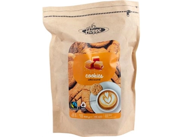 Een Hoppe Bakkers Trots koekjes Caramel Zeezout, zak van 900 g koop je bij Muys Kantoor & Kado