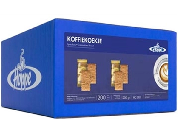 Een Hoppe koekjes Koffiekoekje, doos van 200 stuks koop je bij Muys Kantoor & Kado