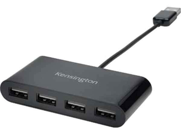 Een Kensington USB 2.0 Hub mini 4-poorten koop je bij Muys Kantoor & Kado