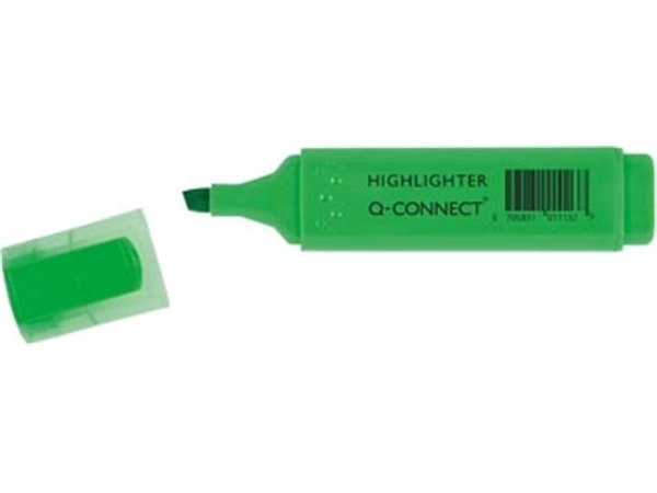 Een Q-CONNECT markeerstift, groen koop je bij Muys Kantoor & Kado