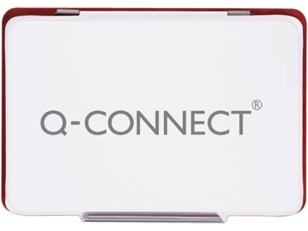 Een Q-CONNECT stempelkussen, ft 90 x 55 mm, rood koop je bij Muys Kantoor & Kado