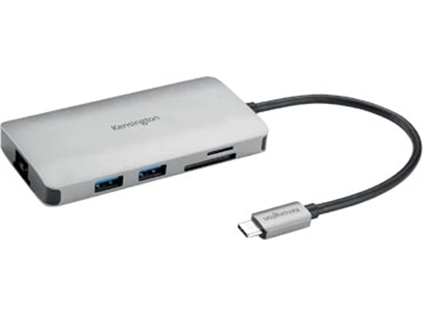 Een Kensington UH1400P USB-C 8-in-1 docking station koop je bij Muys Kantoor & Kado