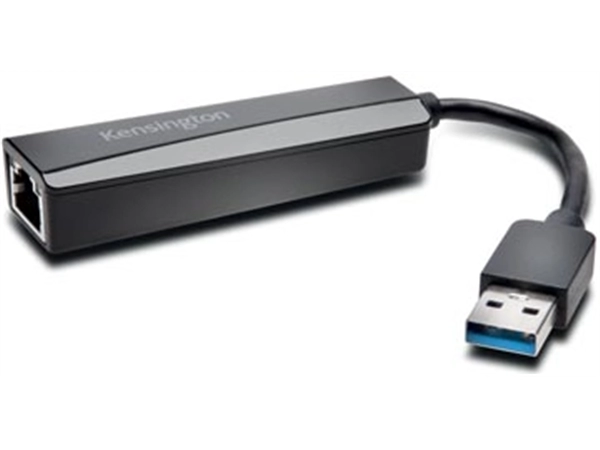 Een Kensington USB 3.0 Ethernet adapter UA0000E koop je bij Muys Kantoor & Kado